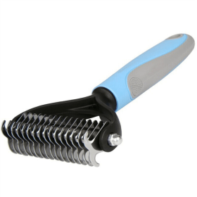 Professional Pet Tool Grooming Brush For Pet Dog Cat Deshedding Tool (Color: Blue, tYPE: Pet Grooming Tool)