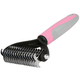 Professional Pet Tool Grooming Brush For Pet Dog Cat Deshedding Tool (Color: Pink, tYPE: Pet Grooming Tool)