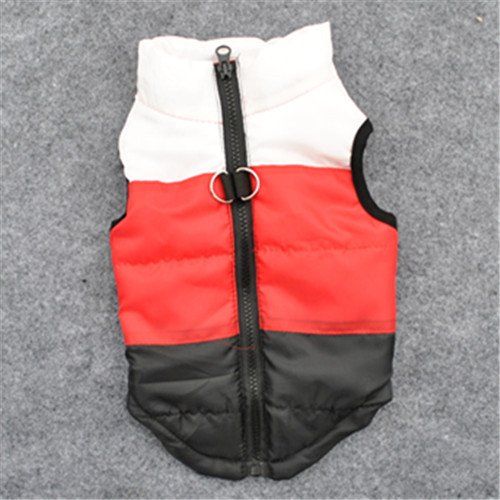 New Dog Clothes Winter Thickened Dog Cotton-padded Jacket Waistcoat Vest Down Silk Cotton Traction Buckle