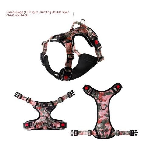 USB Rechargeable Pet LED Luminous Chest Strap