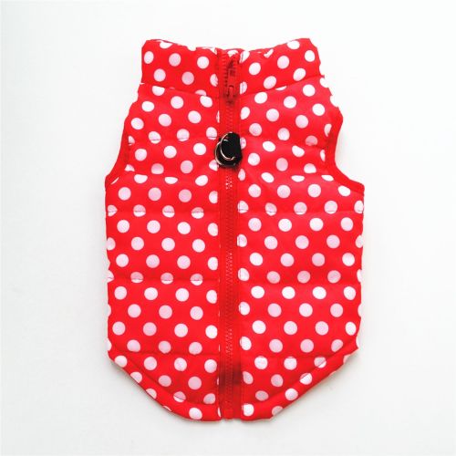 New Dog Clothes Winter Thickened Dog Cotton-padded Jacket Waistcoat Vest Down Silk Cotton Traction Buckle
